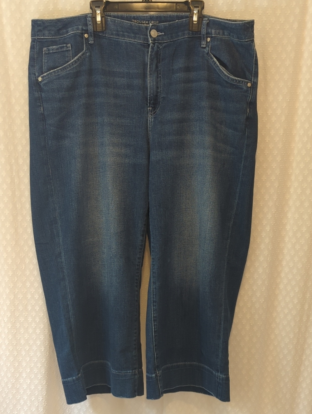 Chico's Trouser Crop Jeans, Blue Denim, Women's 18R